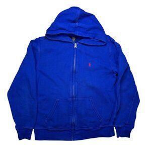 Polo Ralph Lauren Large 14-16 Youth Hoodie Jacket Blue Preppy